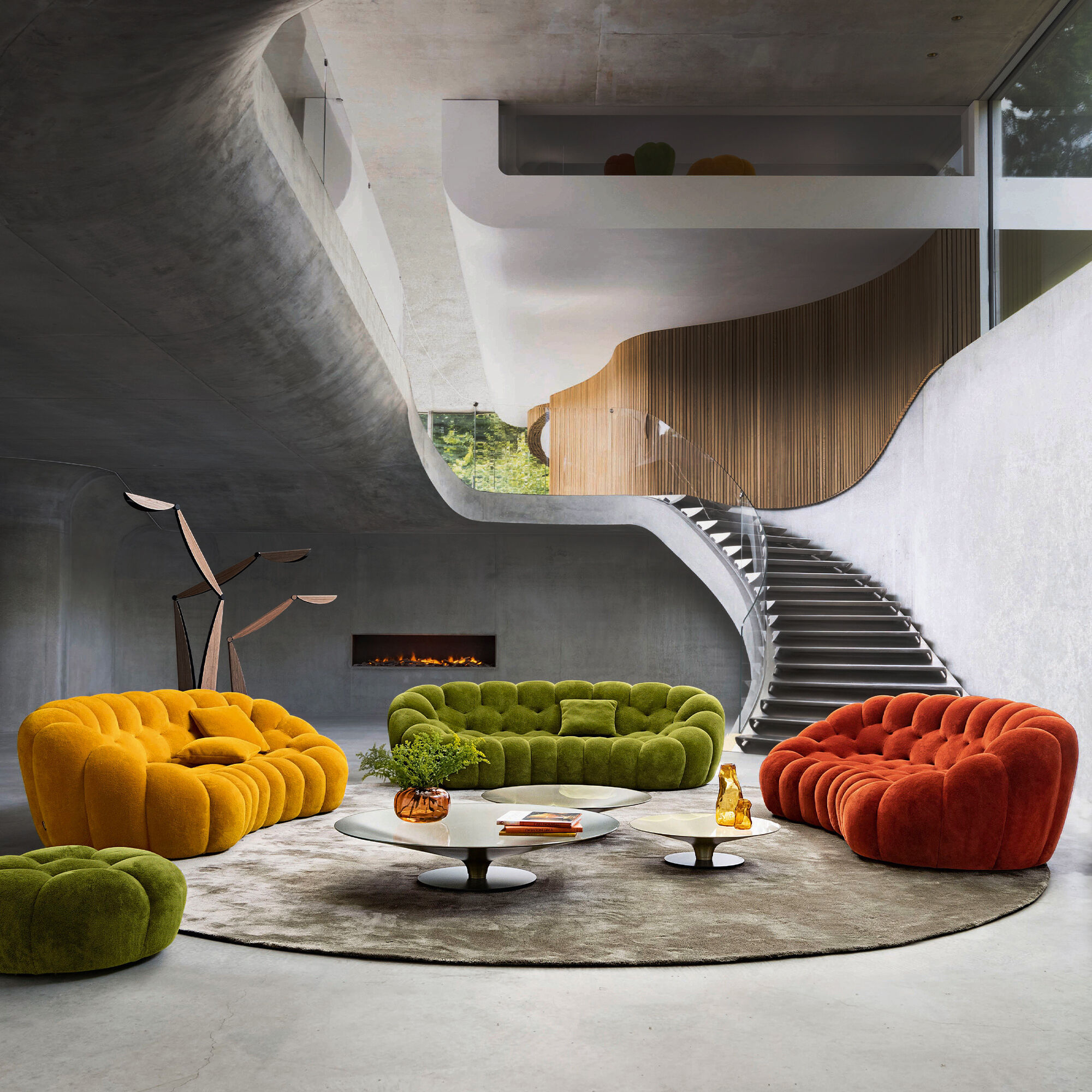 sofa dang tron round armchair Bubble 2 Roche Bobois