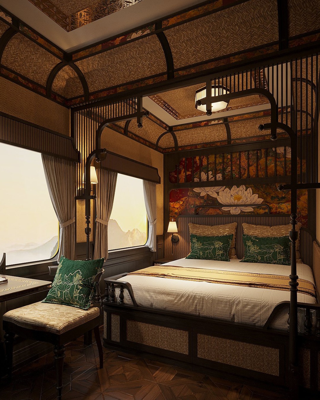 chuyen tau xa xi du lich thuong luu SJourney Vietnam Luxury Express phong ngu