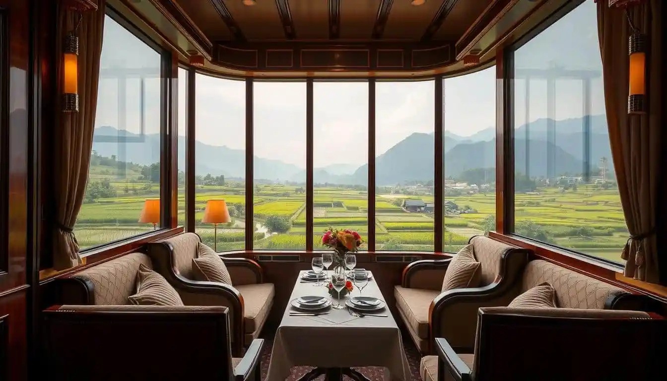 chuyen tau xa xi du lich thuong luu SJourney Vietnam Luxury Express