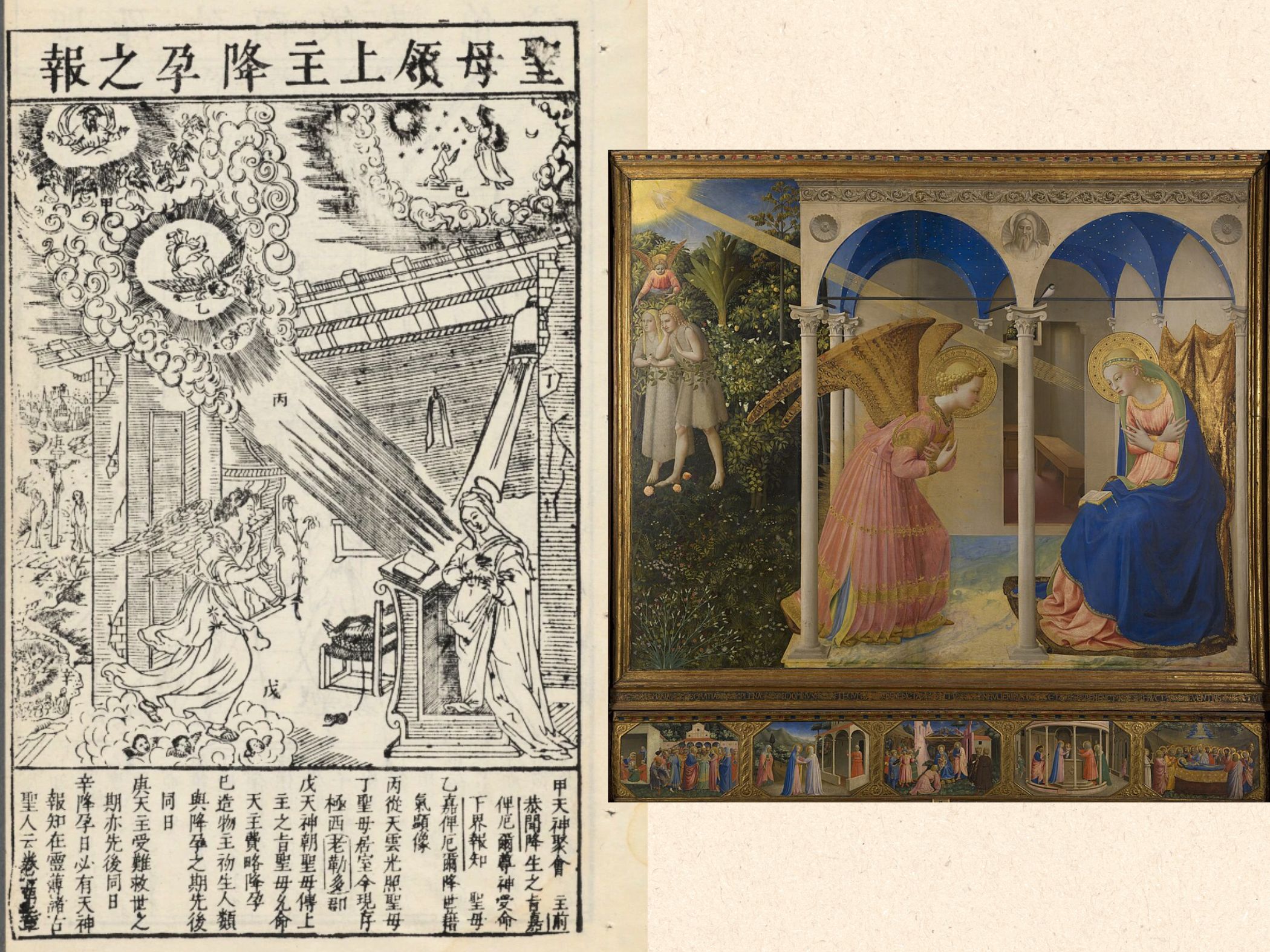 Fra Angelico The Annunciation jesus hoi hoa co dien chau au