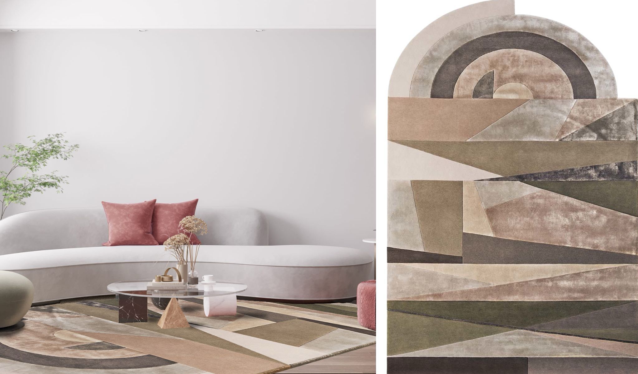 tham lot san rugs Sunset Sitap Carpet Couture Italia Cangaço Estudio Campana Symi Ferruccio Laviani Fili Mariantonia Urru