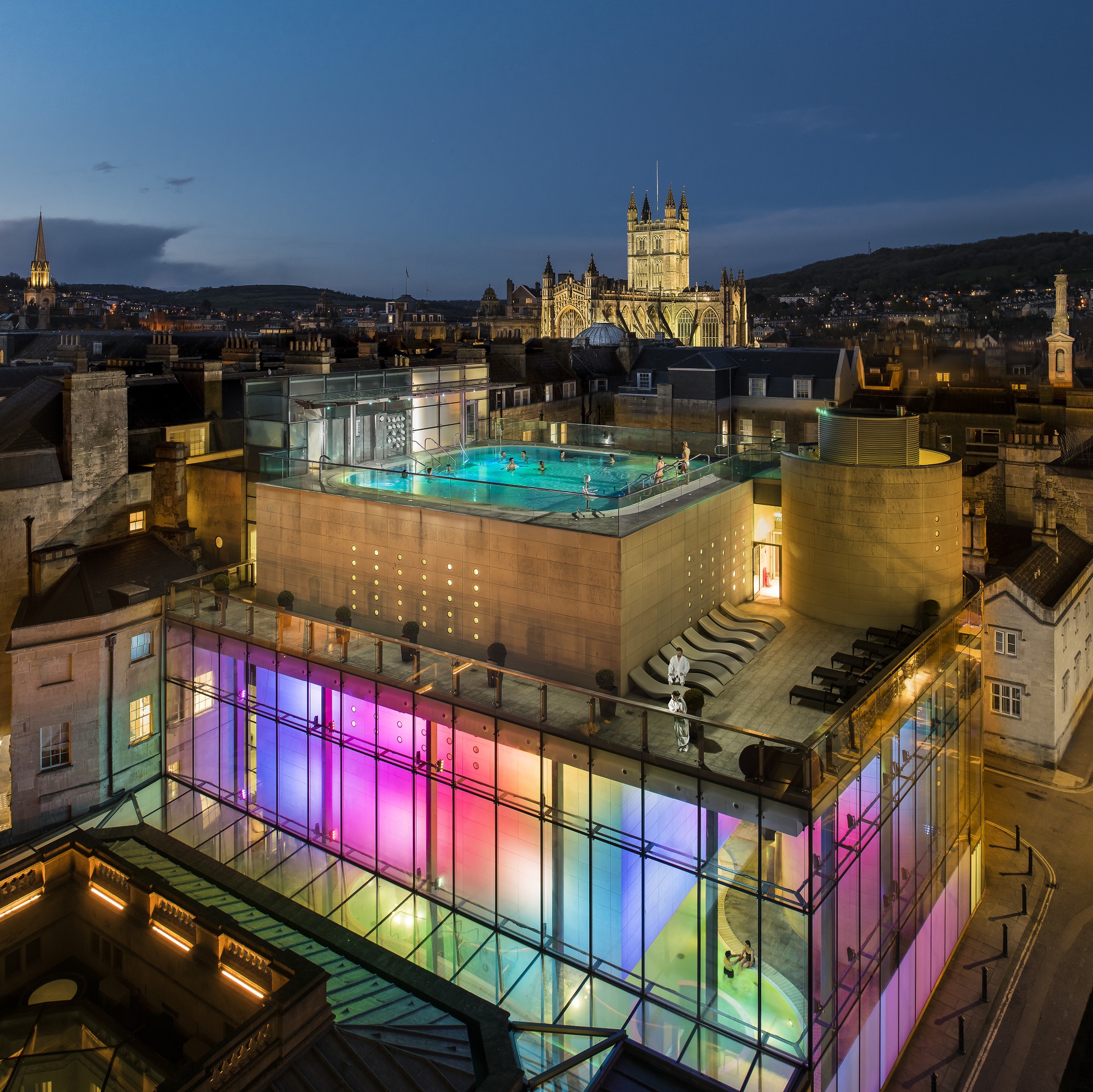 kien truc su Nicholas Grimshaw Thermae Bath Spa 2006