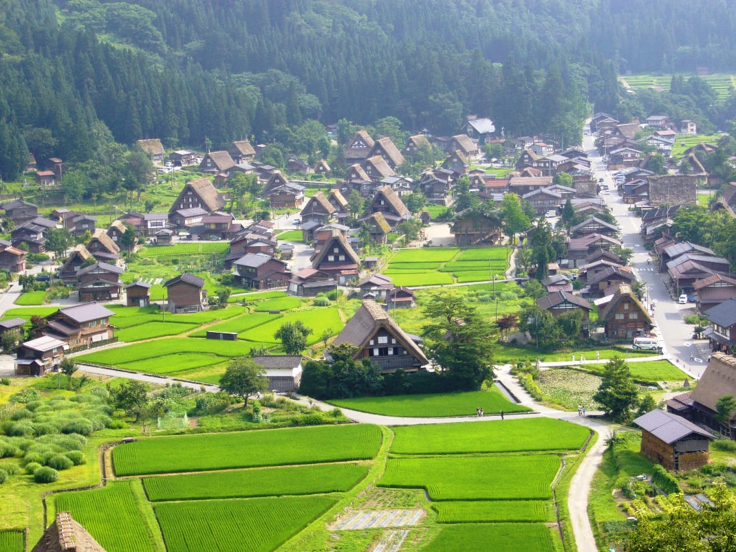 Shirakawa-go Gifu Ogimachi Ainokura Suganuma kien truc nhat ban Gassho-zukuri