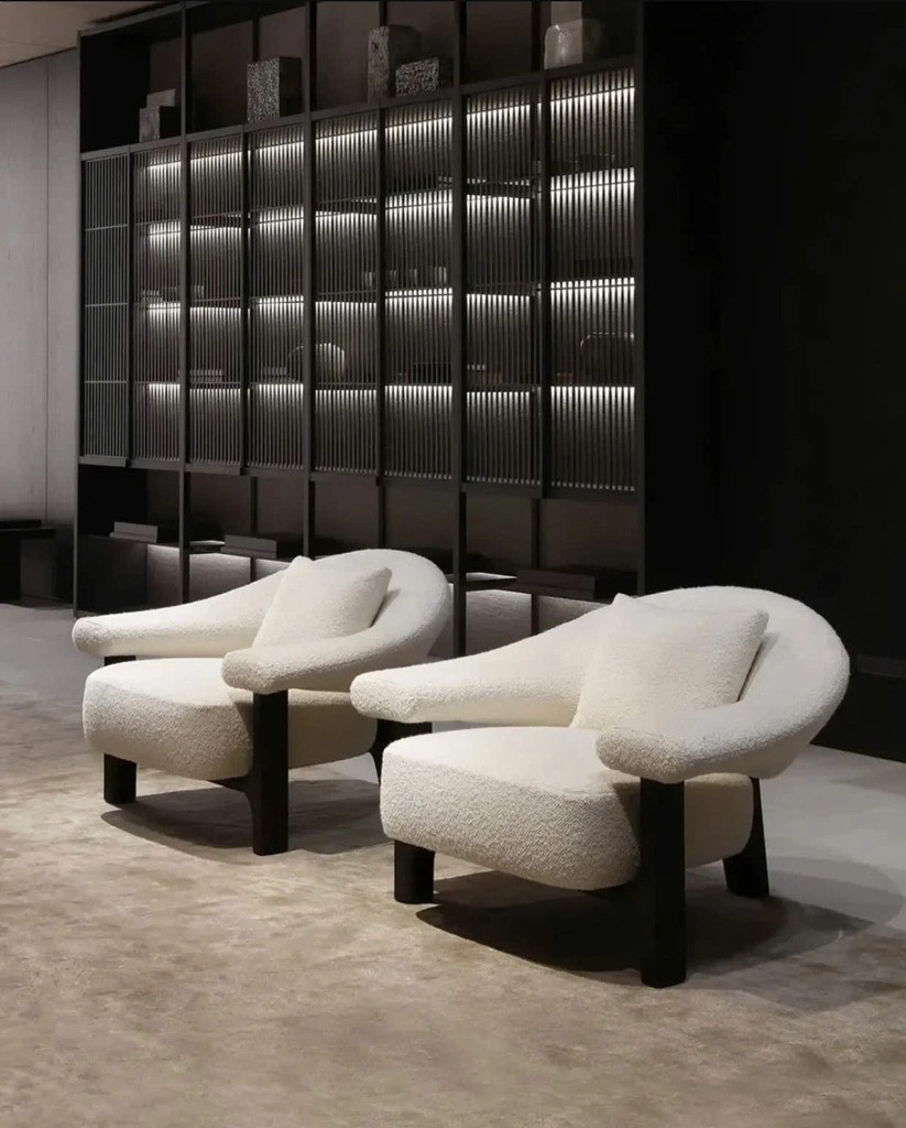 Poliform owen do noi that phong khach salone del mobile milano