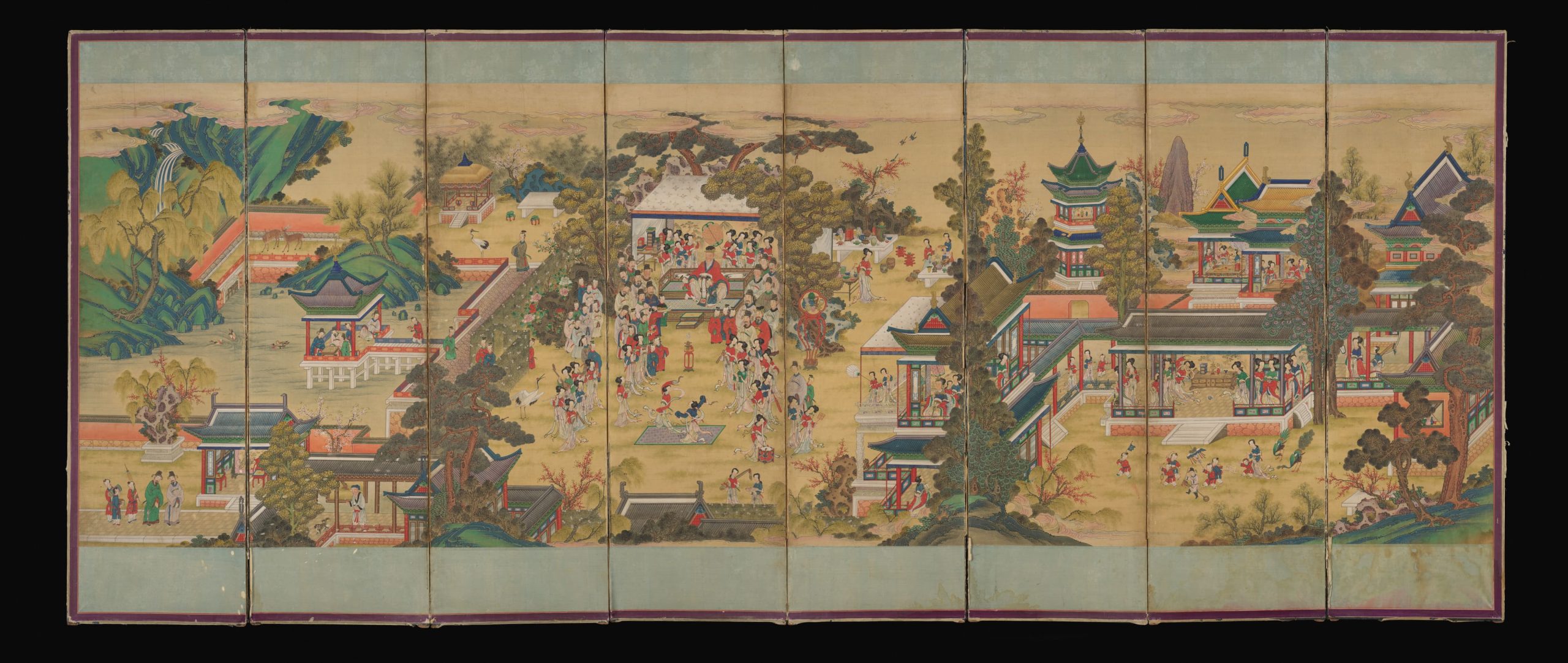 lich su folding screen history paravent