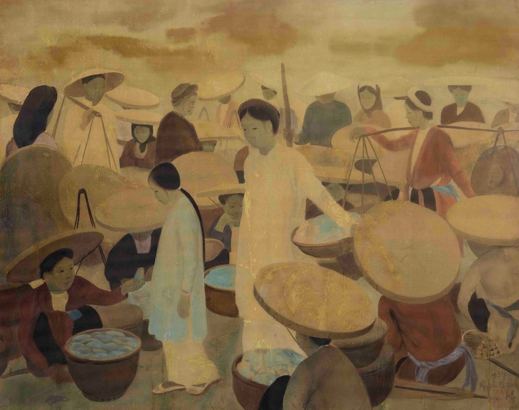 nguyen phan chanh hoa si tranh lua cho que 1937