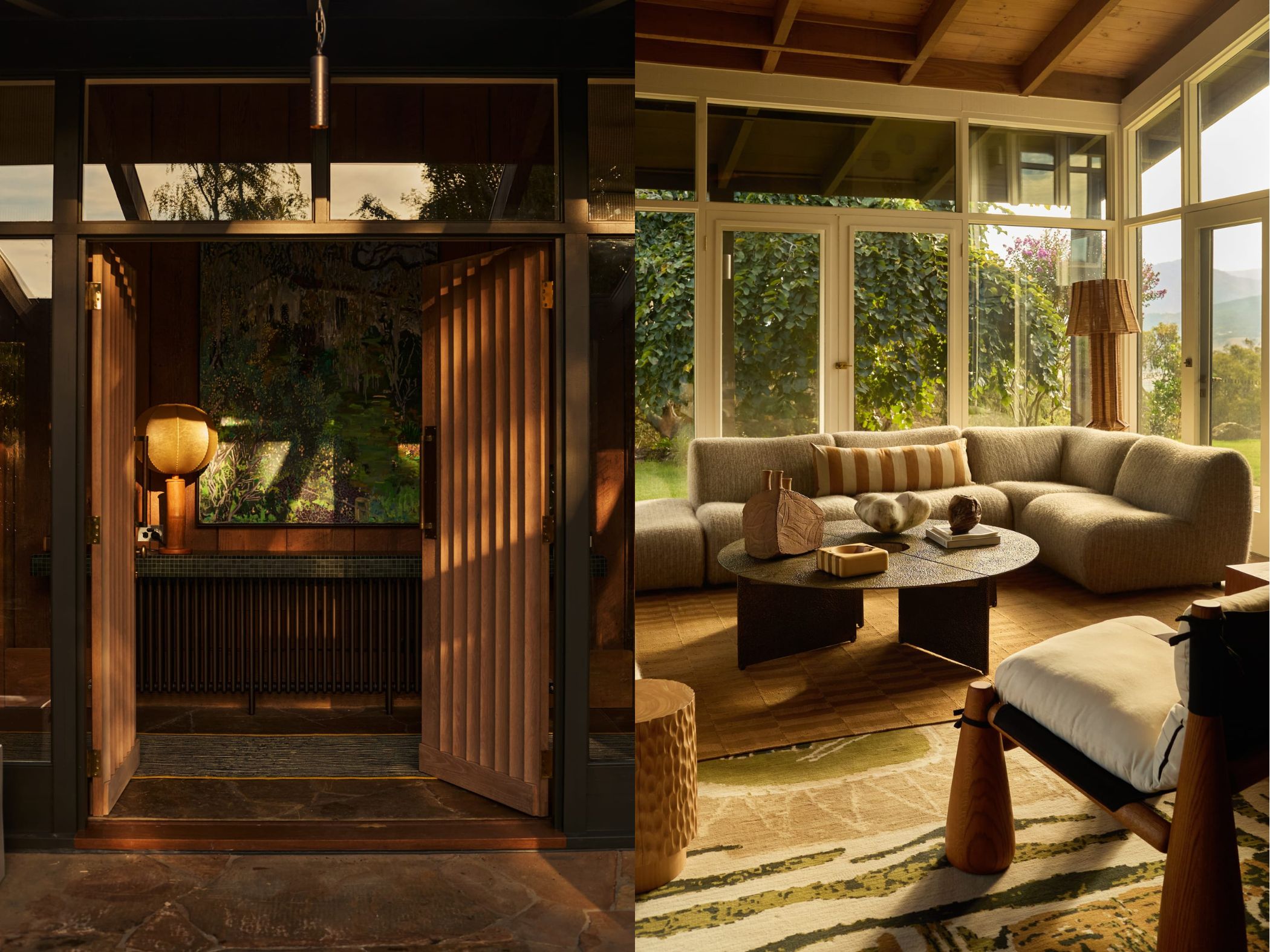 nha dong que noi that phong cach mid century modern