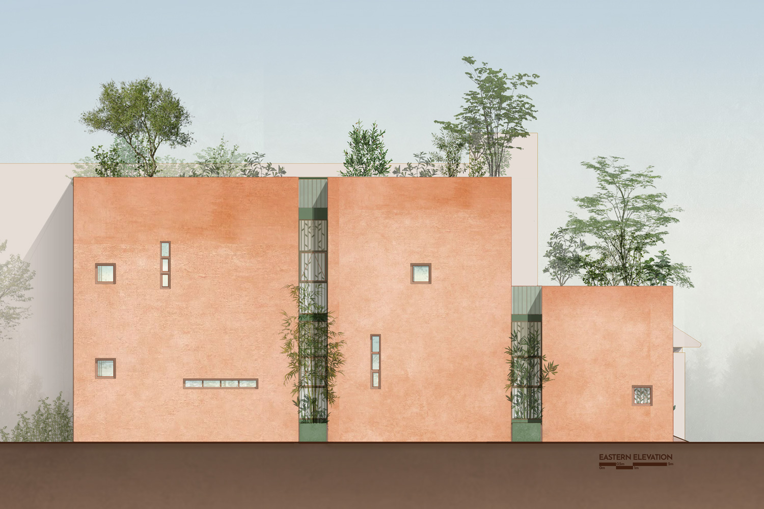 nha chau dat tru an thich nghi kien truc nha o