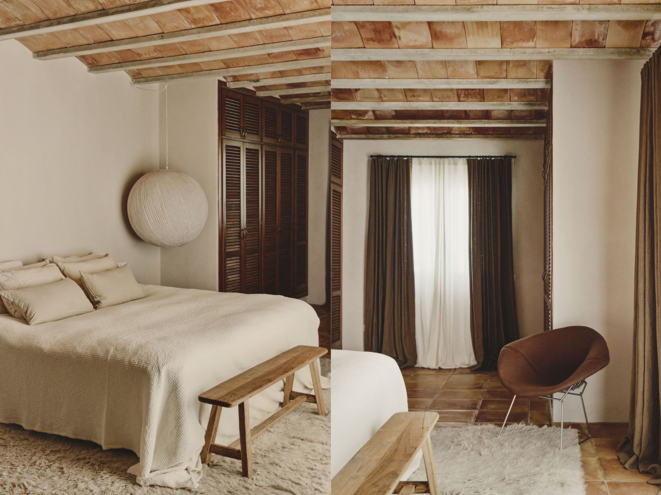 nha nong thon moc mac toi gian Villa Golondrina phong ngu