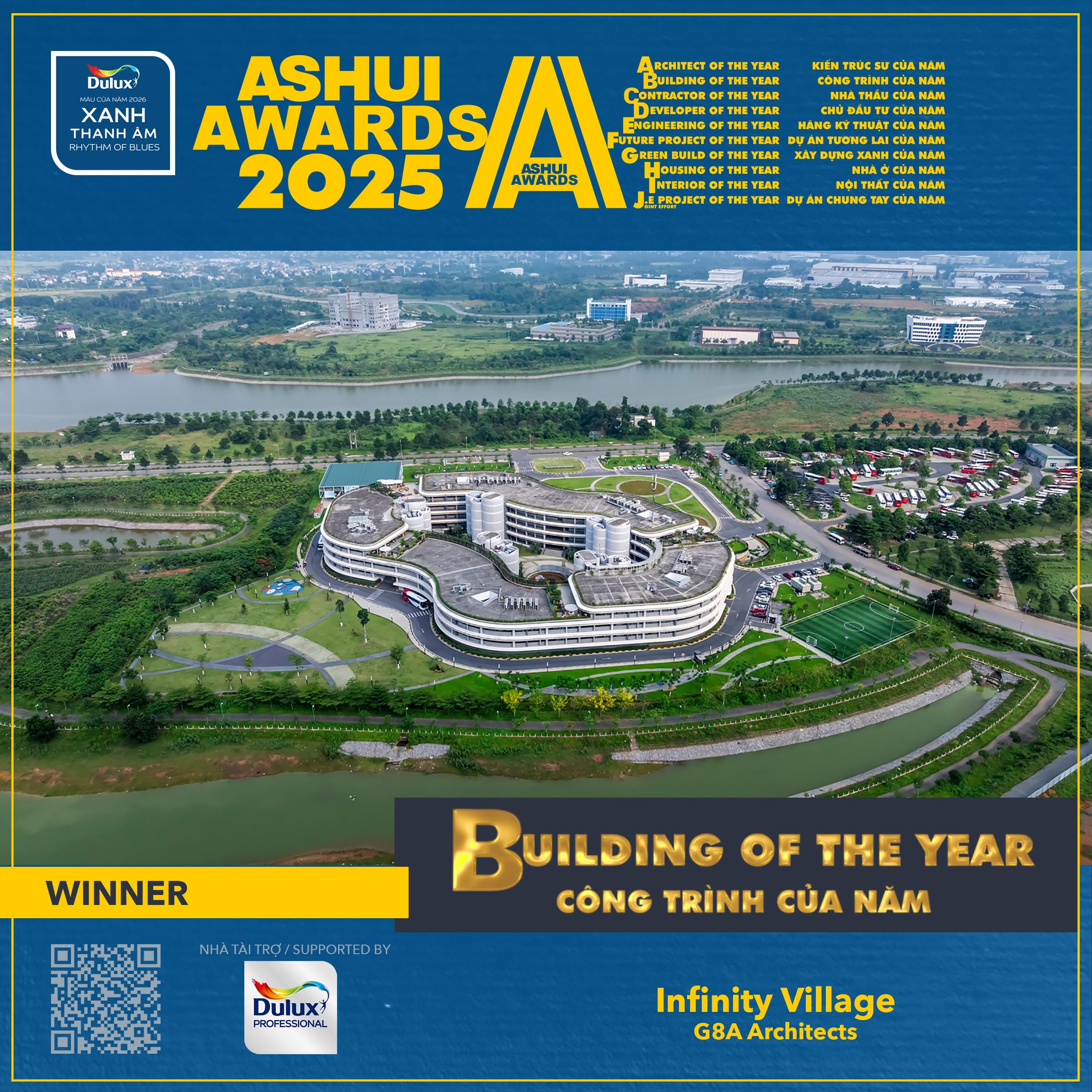 ashui awards 2025 cong trinh cua nam infinity village g8a giai thuong
