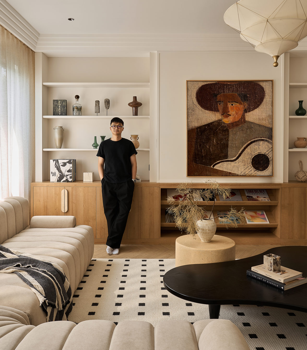 Khong gian nha Elemental Design biet thu villa the vow phong khach