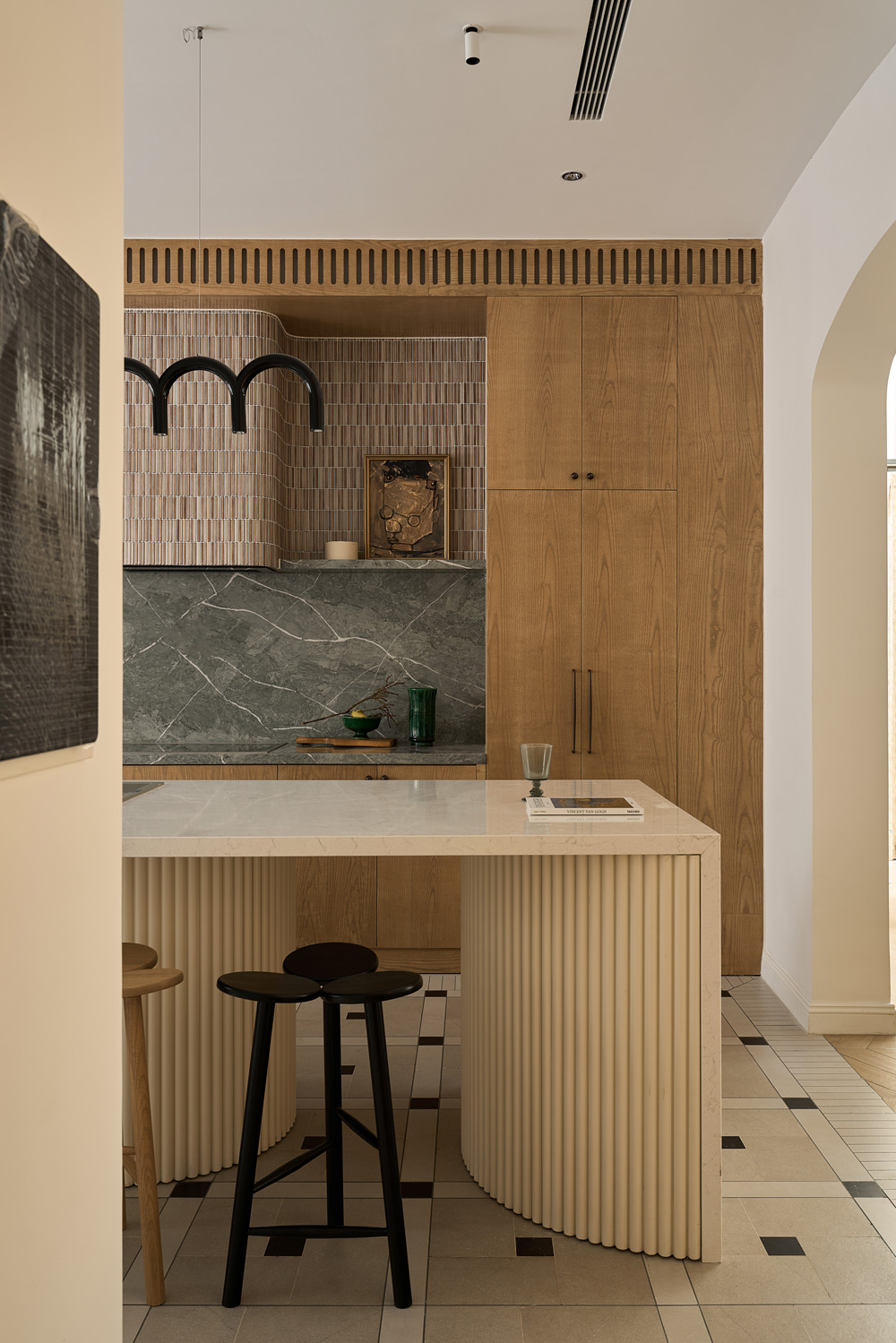 Khong gian nha Elemental Design nha bep noi that