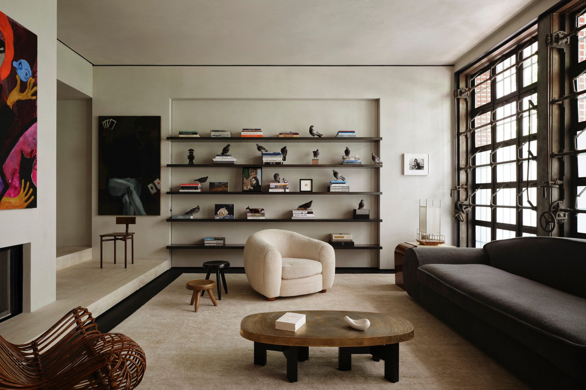 nha pho new york upper east side nghe thuat Nicolas Schuybroek phong khach