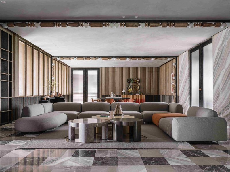 Nhà InGrained: Bức tranh vẽ bằng những vân gỗ