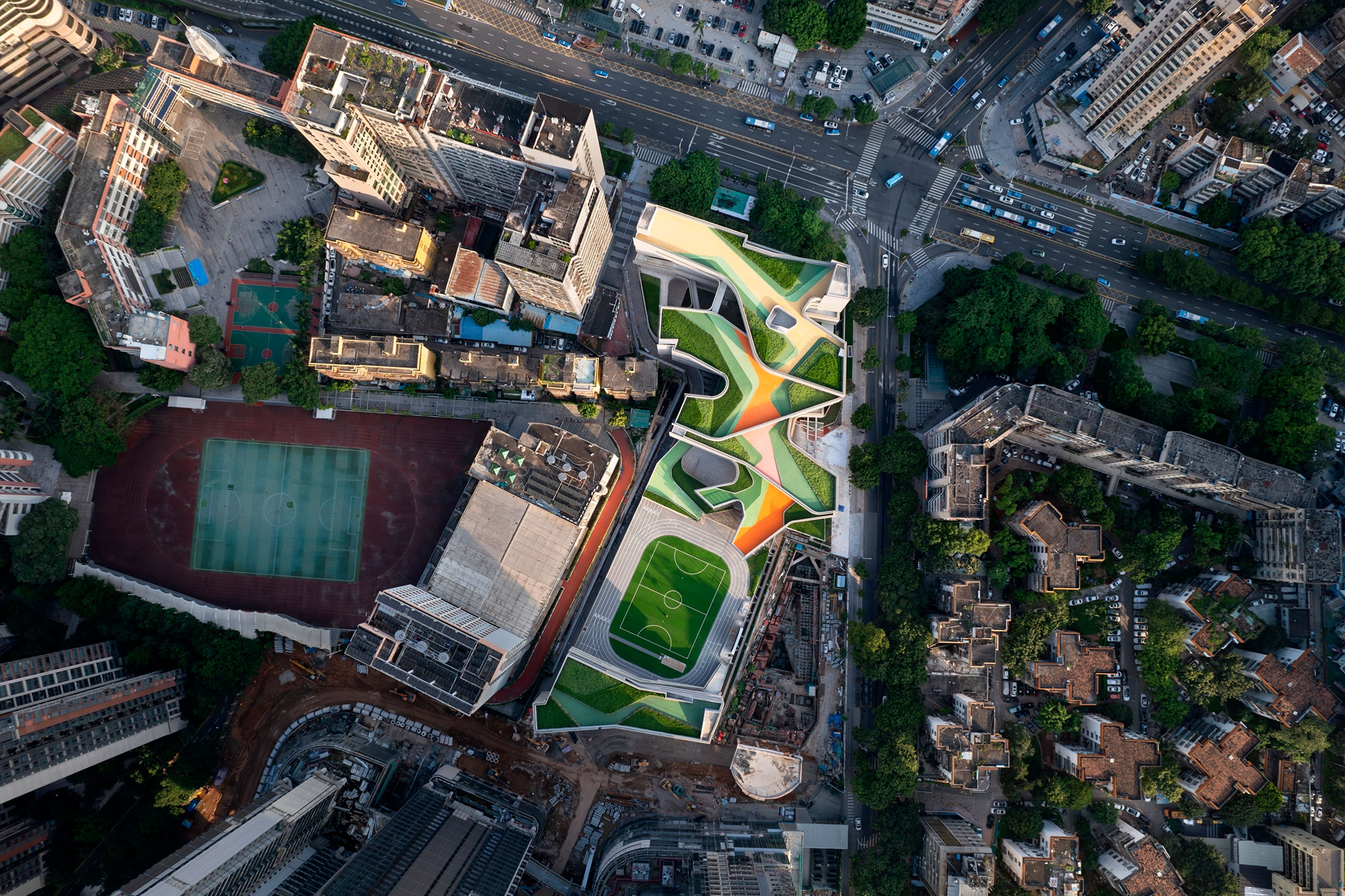 cuizhu foreign language school kien truc mai nha tham quyen nha cao tang