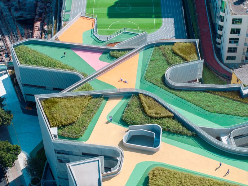 Trường Cuizhu: Đồng xanh trên mái