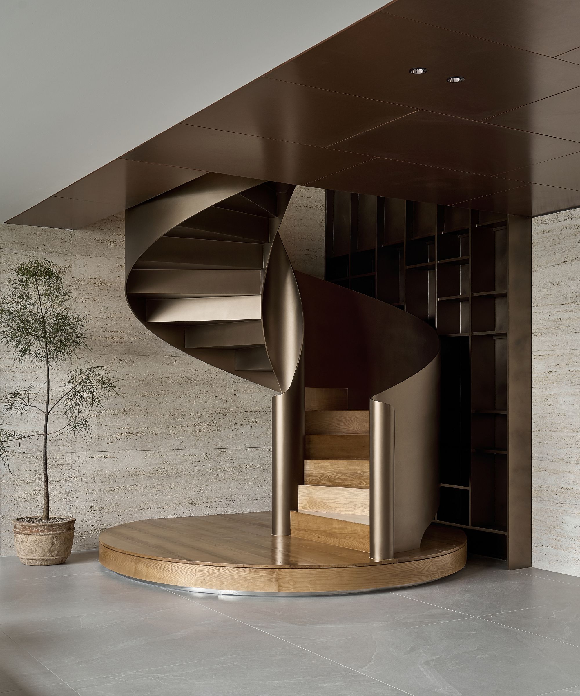 cau thang xoan oc kim loai idee architects