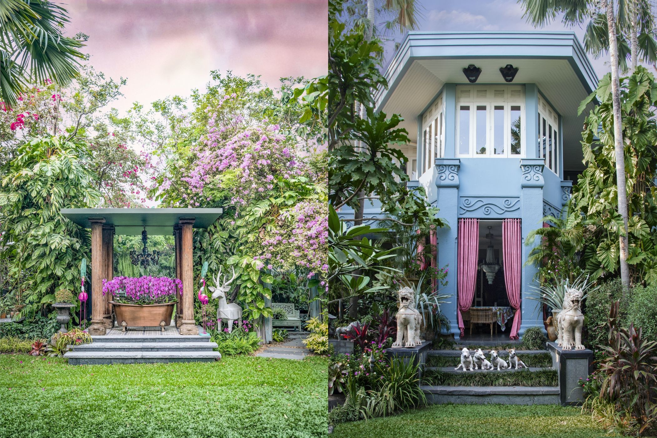 bill bensley nha vuon bangkok tropical nhiet doi maximalism