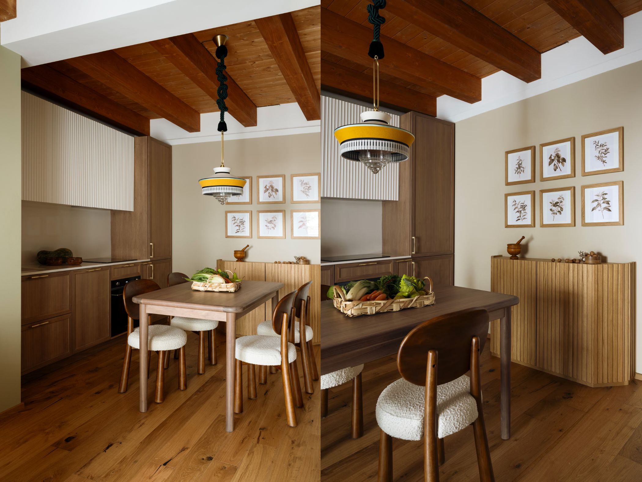 nha nghi duong Casa Sorvillo carmine abate noi that nha bep san go