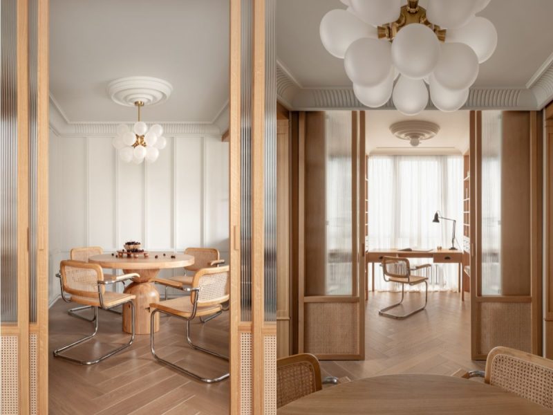 Căn hộ Kyiv: Sự pha trộn giữa nét cổ điển Pháp và tinh thần chiết trung