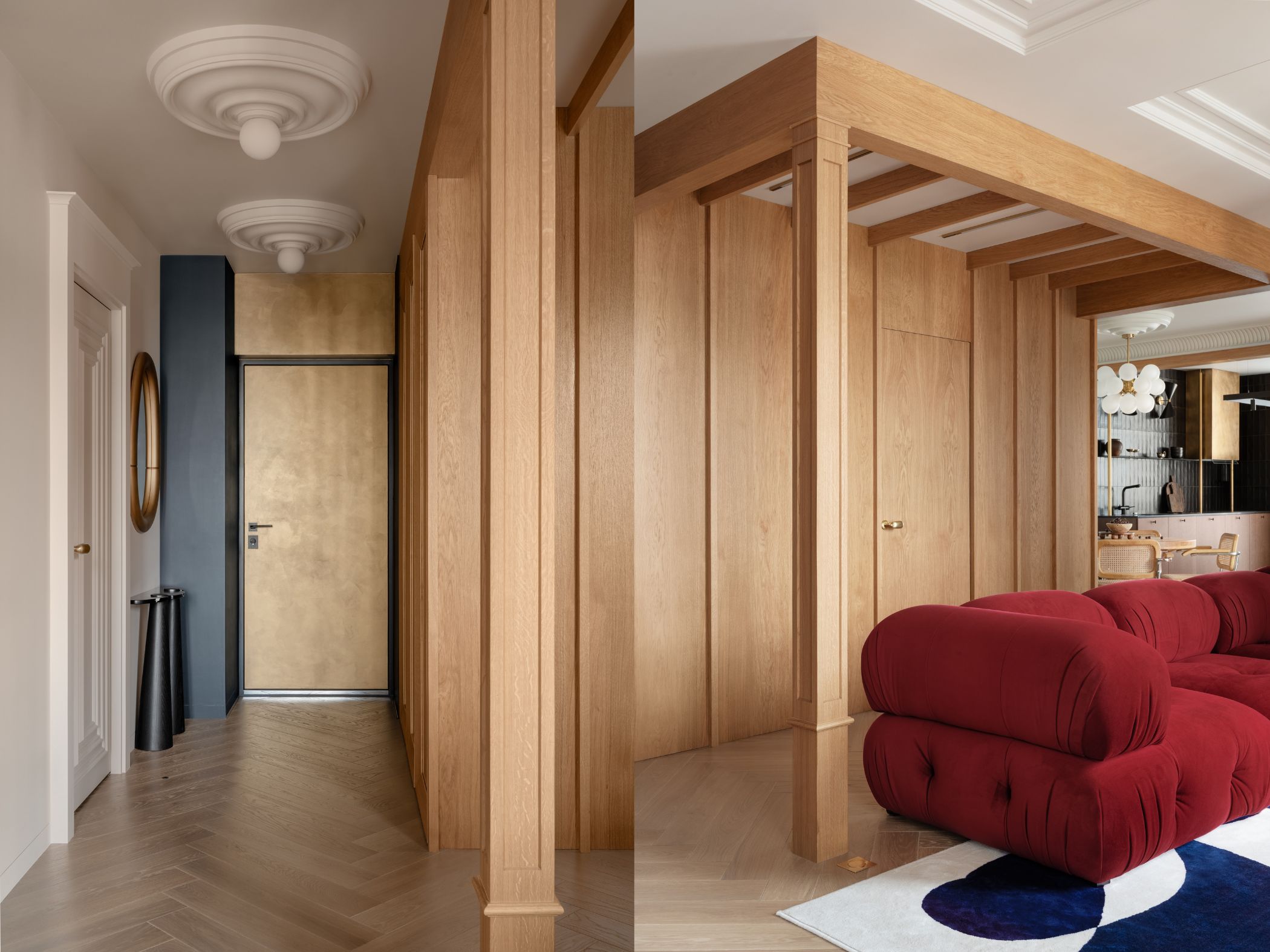 can ho kyiv ukraine co dien phap phong khach noi that go