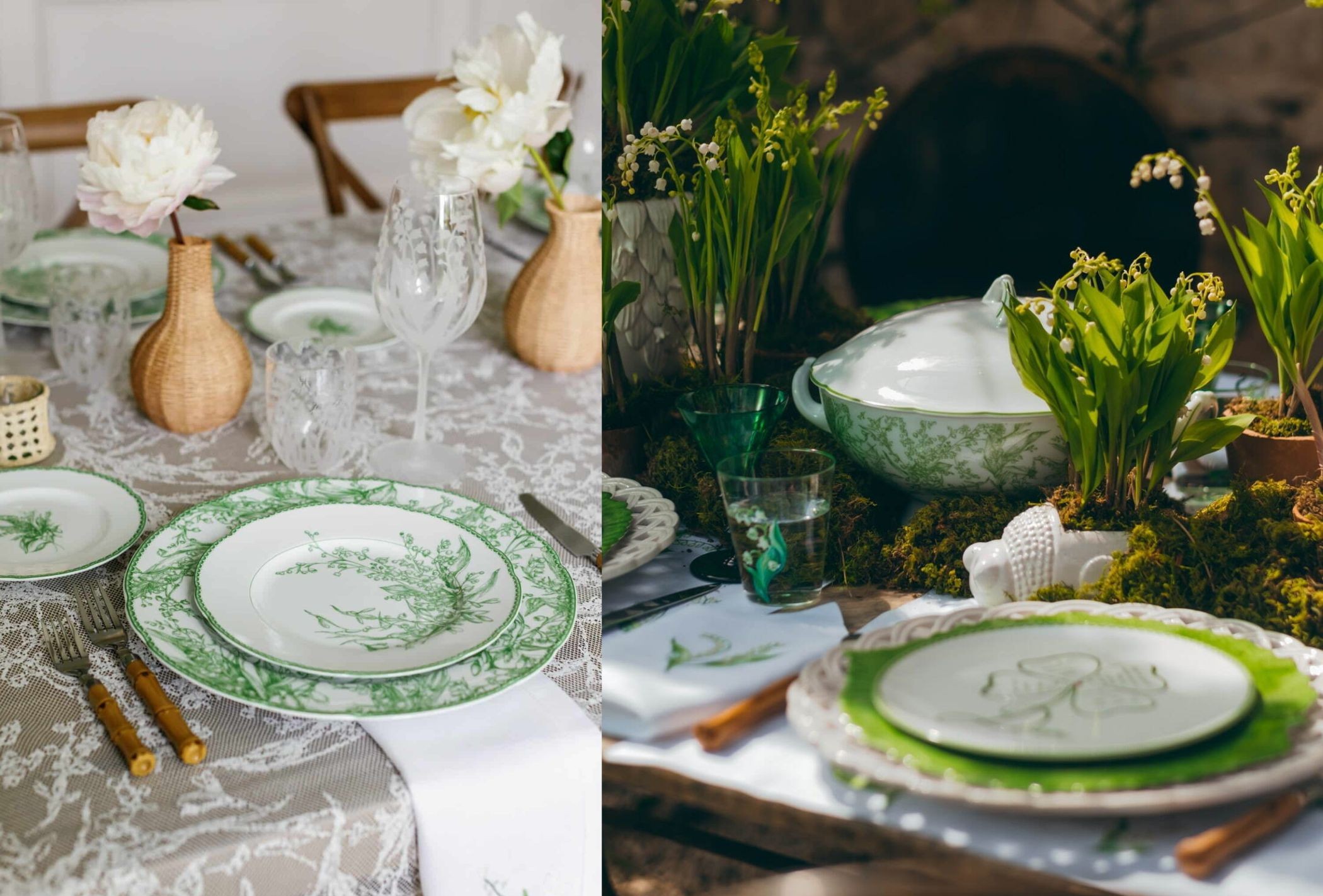 dior tableware lily of the valley do su