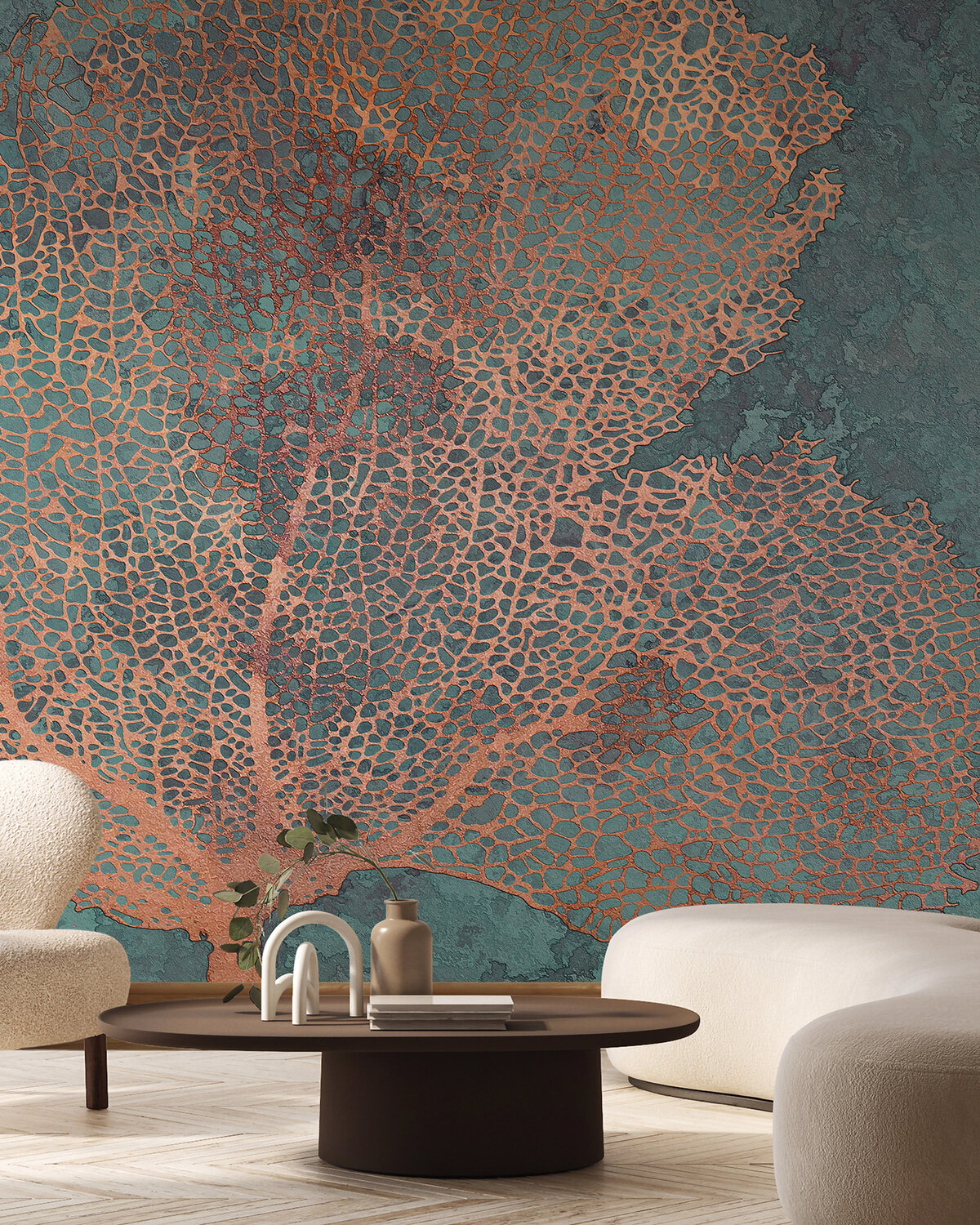 giay dan tuong coral decor