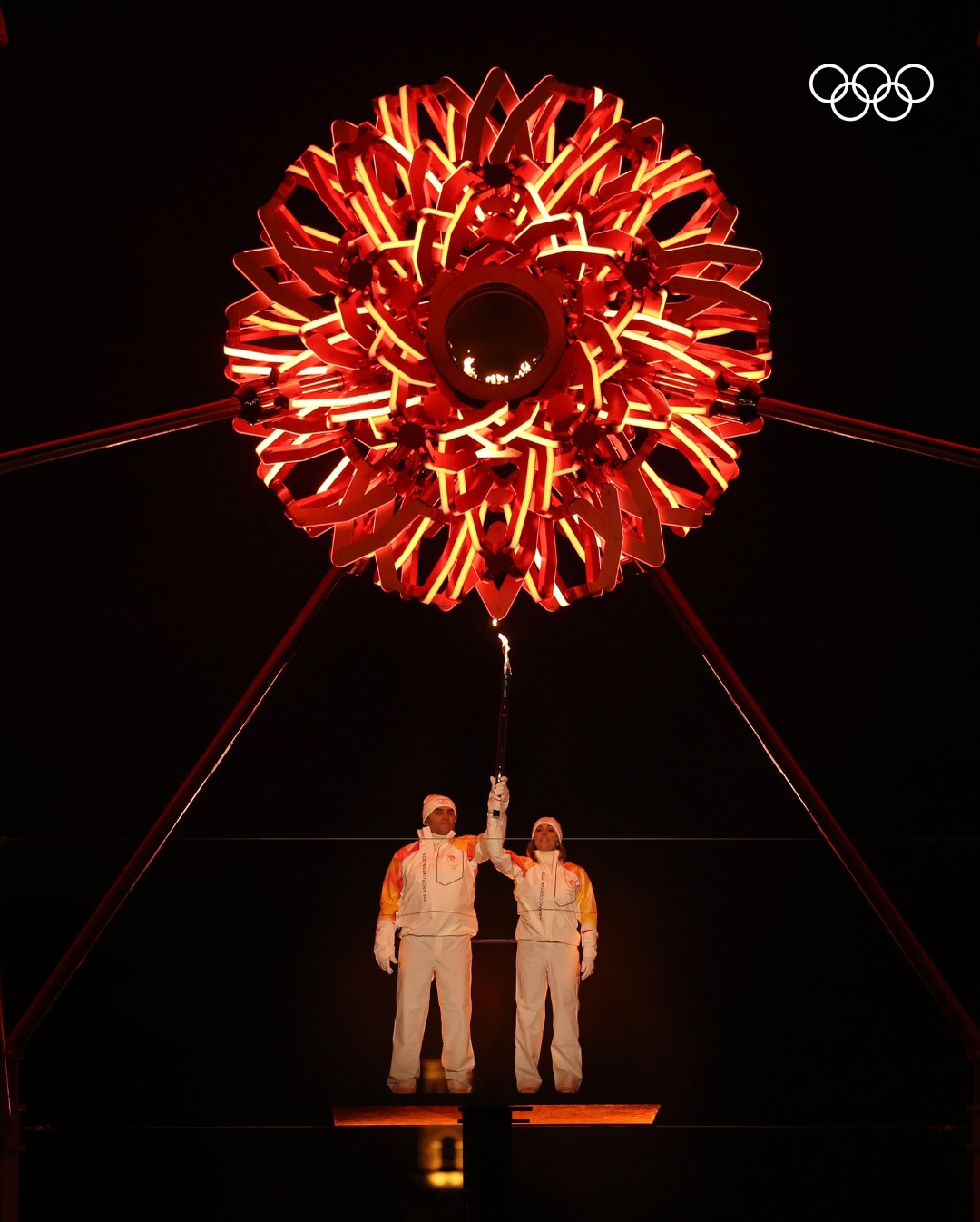 olympic 2026 art poster official poster pictogram dai lua cauldron y milan Leonardo’s knots