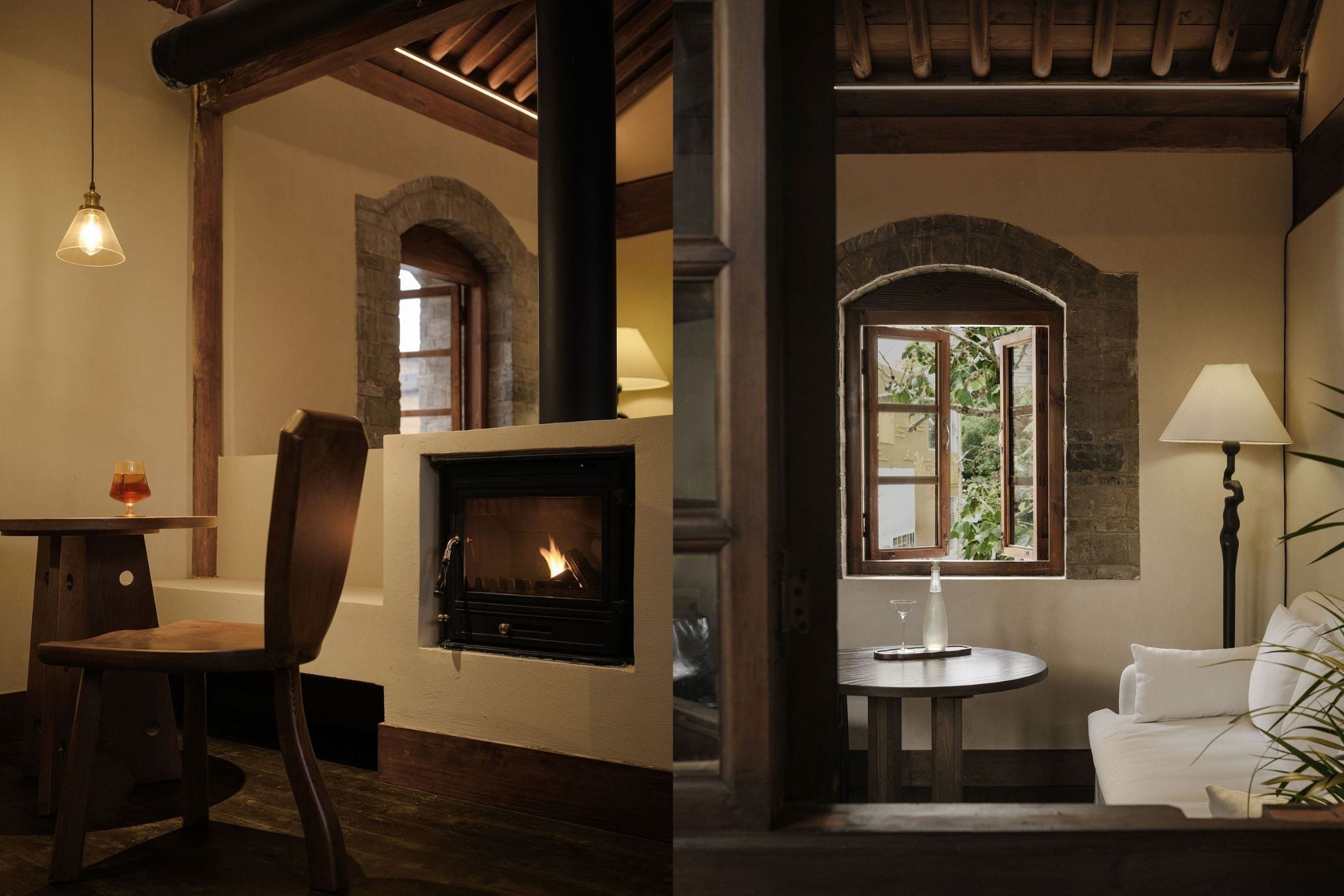 quan cafe kien truc trung quoc tu hop vien cai tao