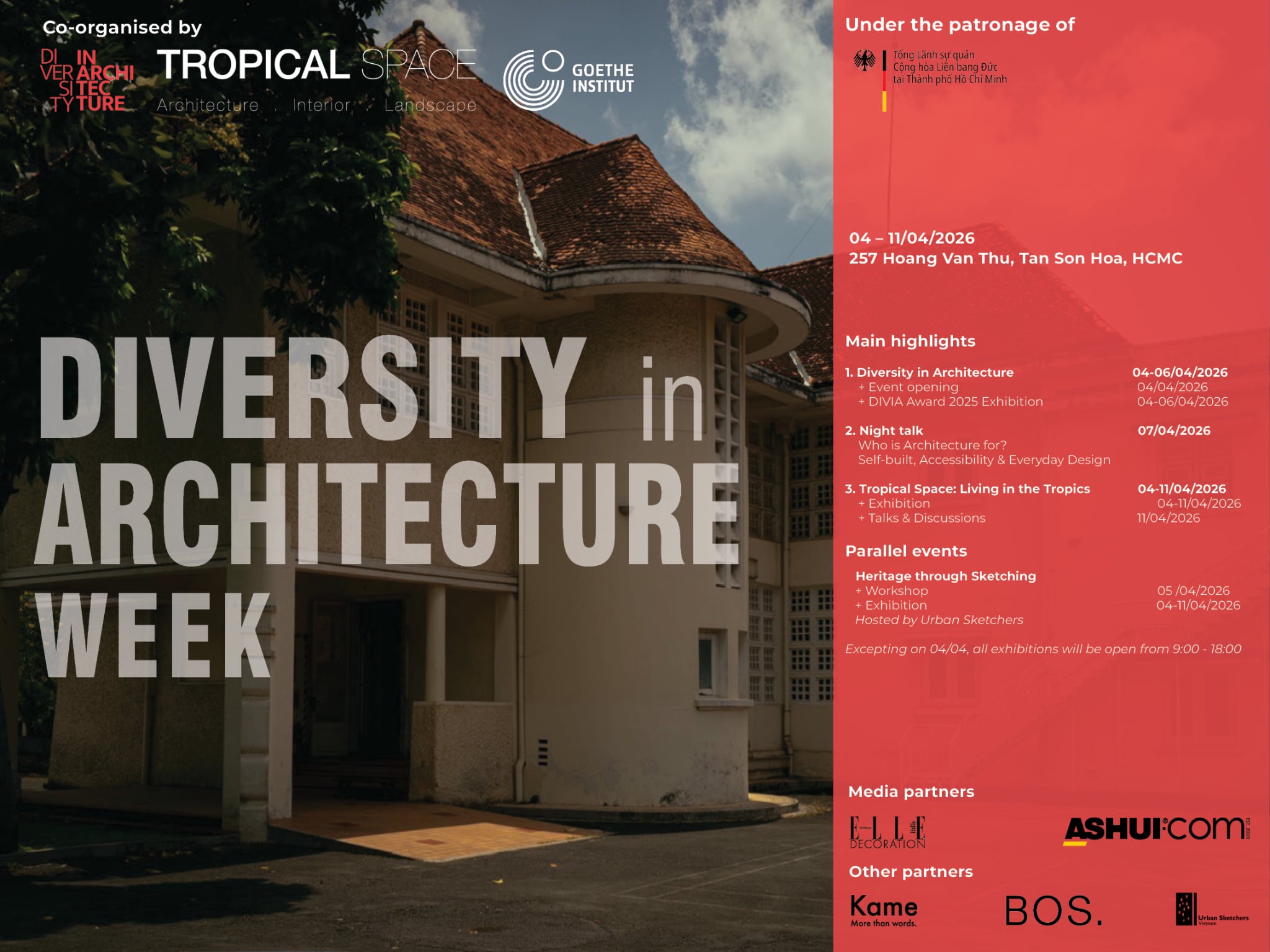 Diversity in Architecture su da dang trong kien truc trien lam divia giai thuong tran thi ngu ngon tropical space