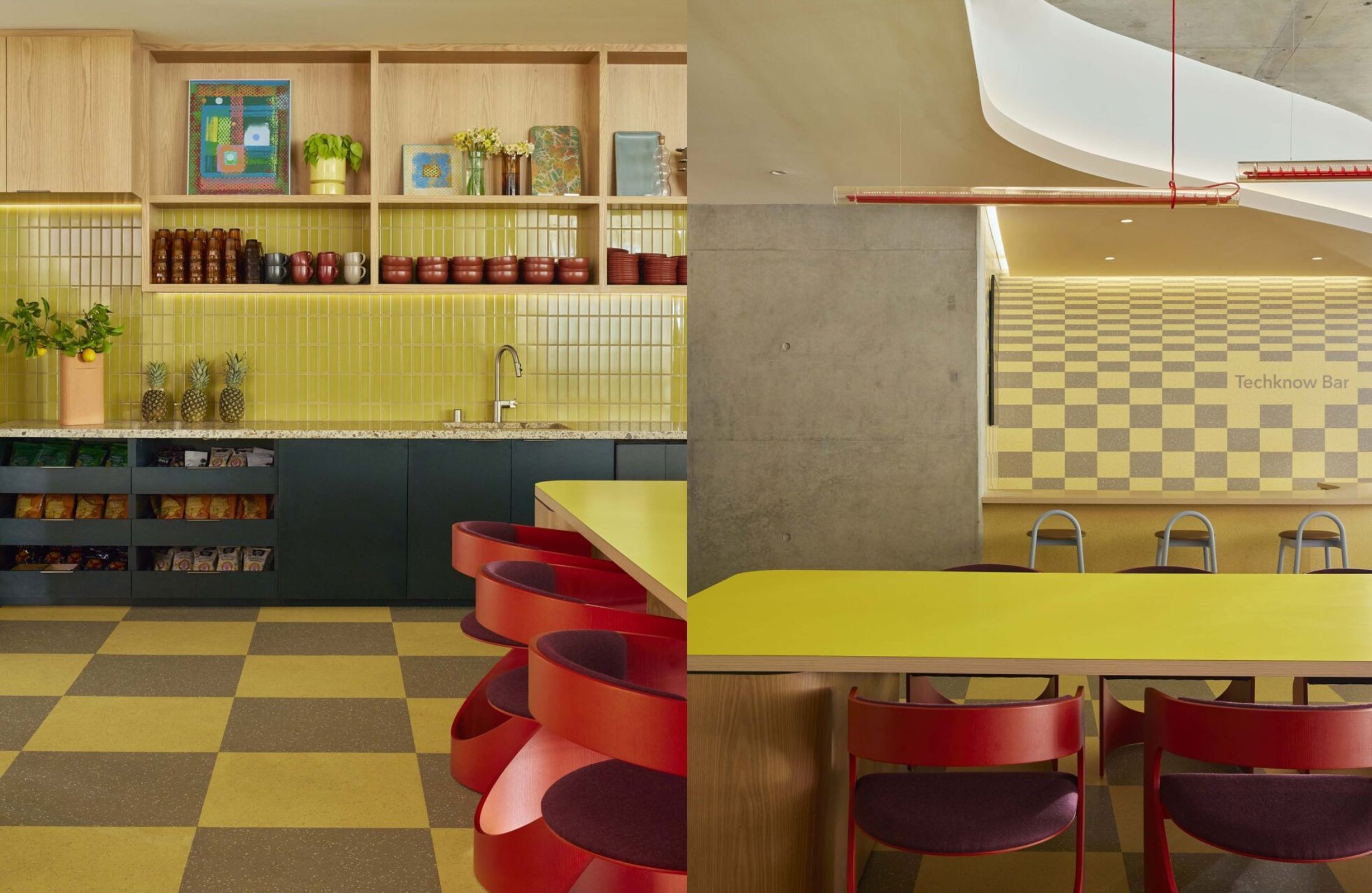 canteen office inuit khong gian lam viec sac mau nghe thuat the bureau