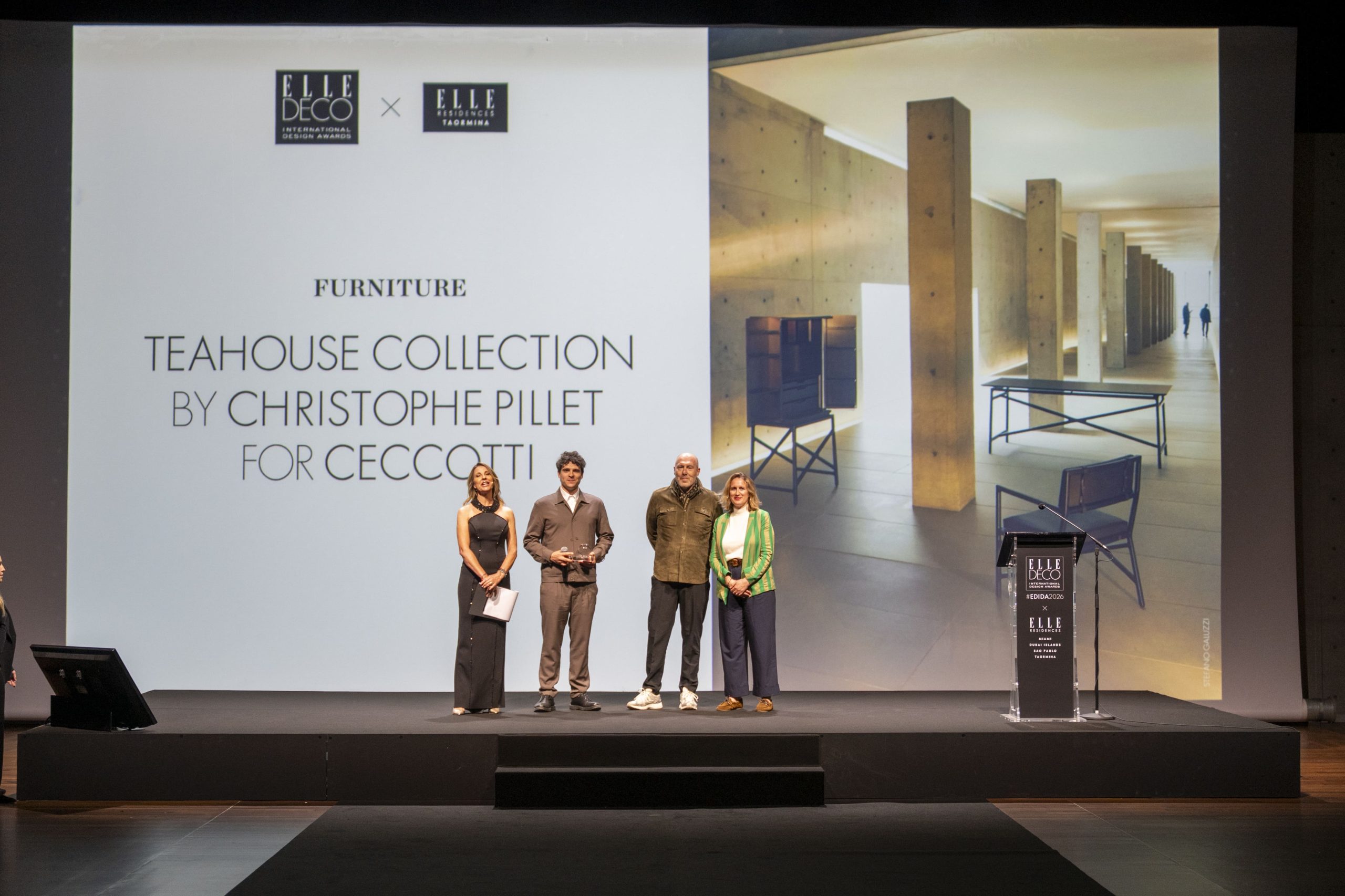 EDIDA 2026 ELLE DECO International Design Awards Furniture Teahouse Christophe Pillet Ceccotti Collezioni
