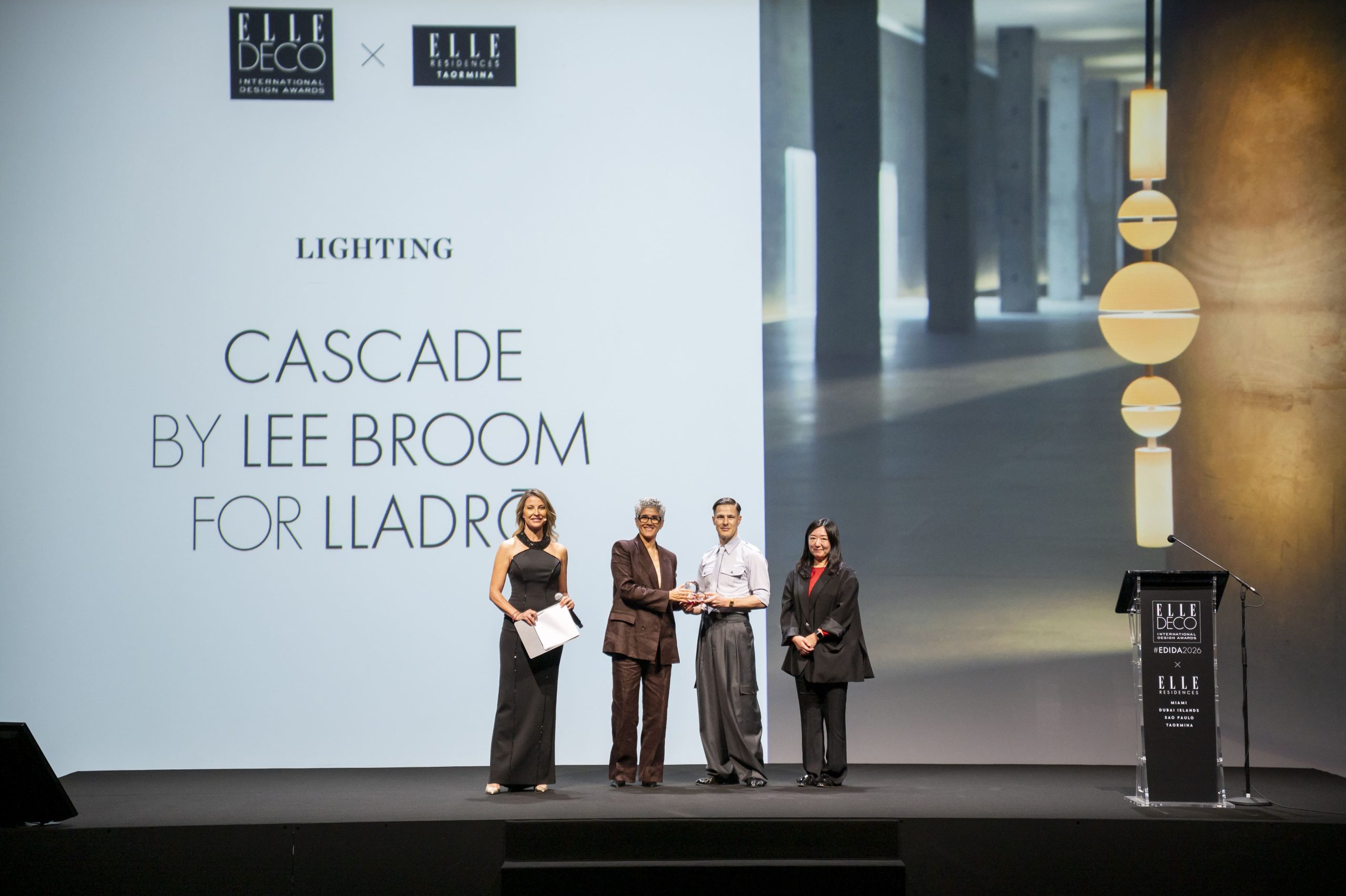 EDIDA 2026 ELLE DECO International Design Awards Lighting Cascade Lee Broom Lladró