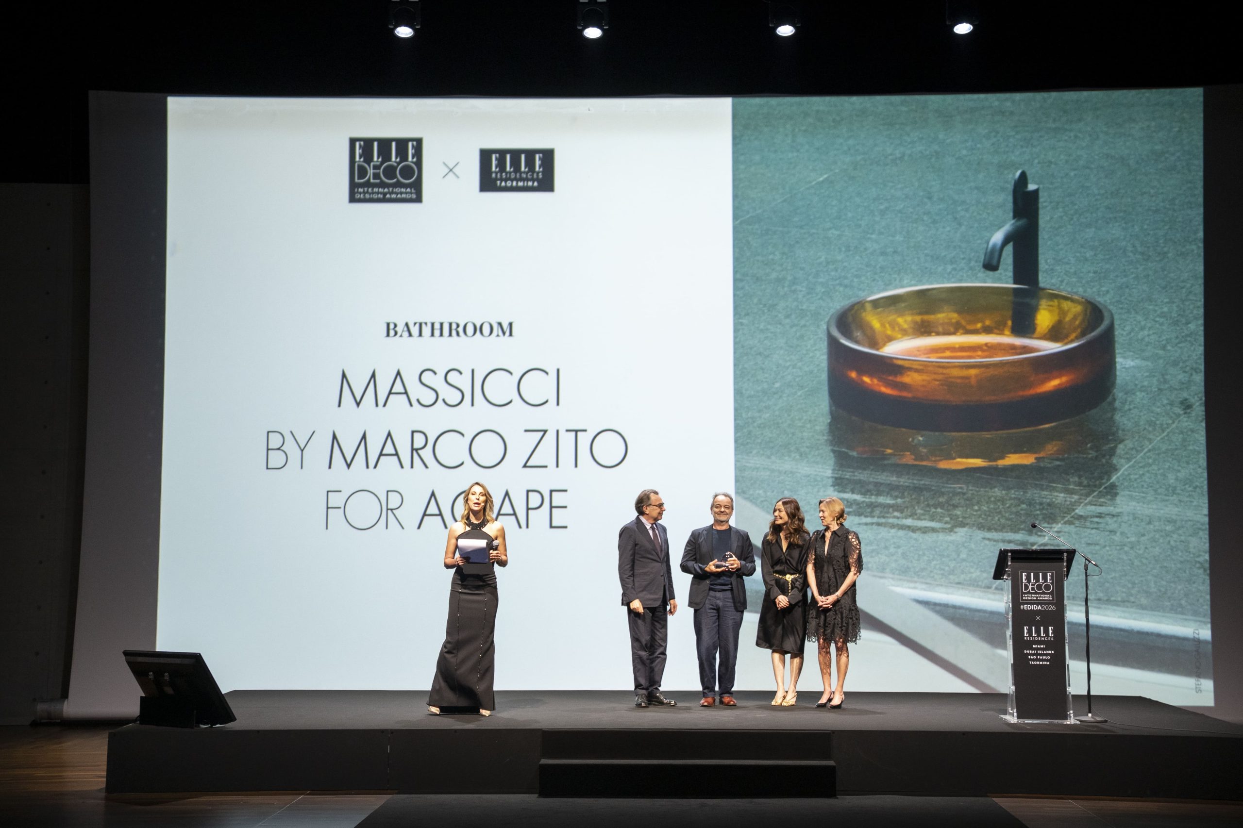 EDIDA 2026 ELLE DECO International Design Awards Bathroom Massicci Marco Zito Agape