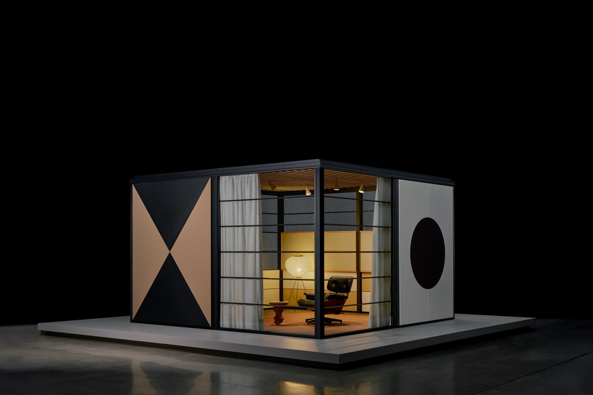 Eames Pavilion System charles ray kien truc nha o module noi that