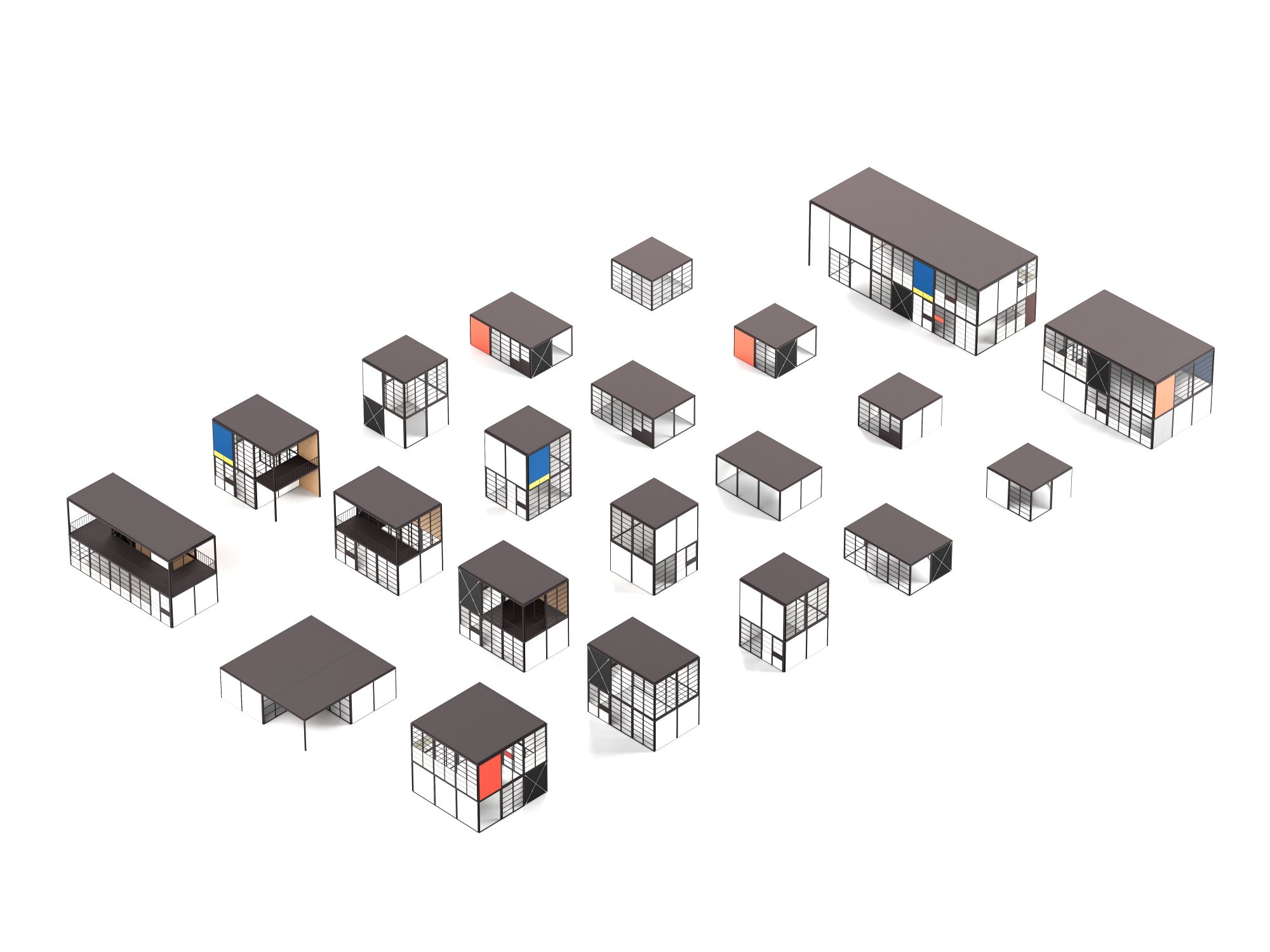 Eames Pavilion System charles ray kien truc nha o module noi that kettal