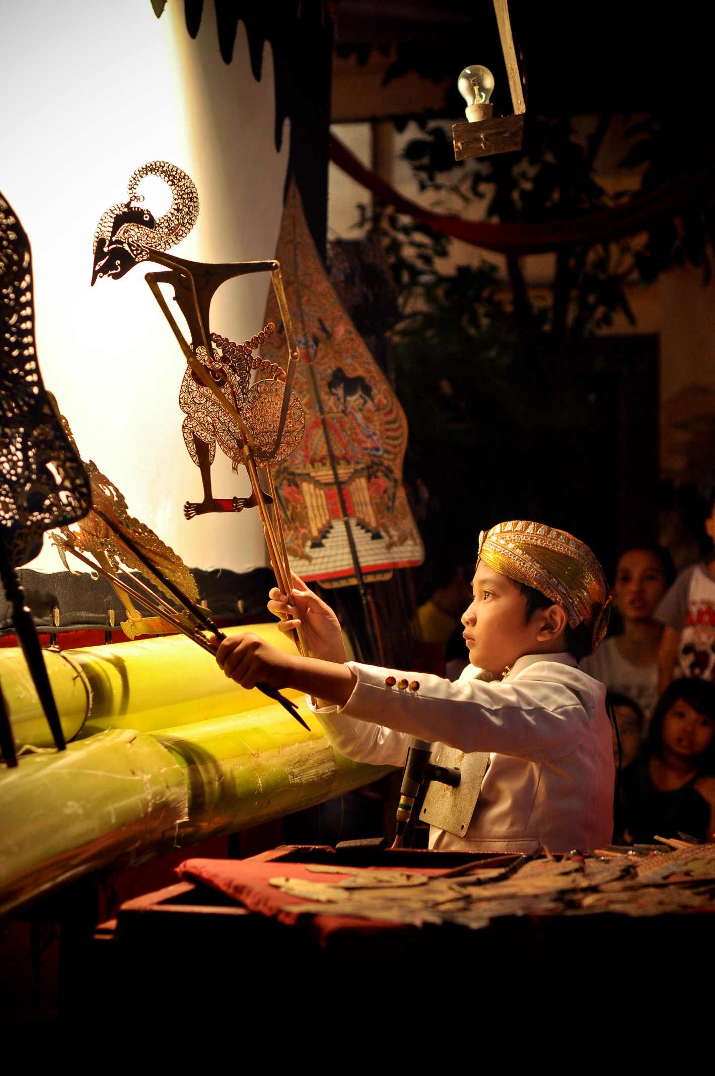 nghe thuat san khau roi bong wayang kulit indonesia