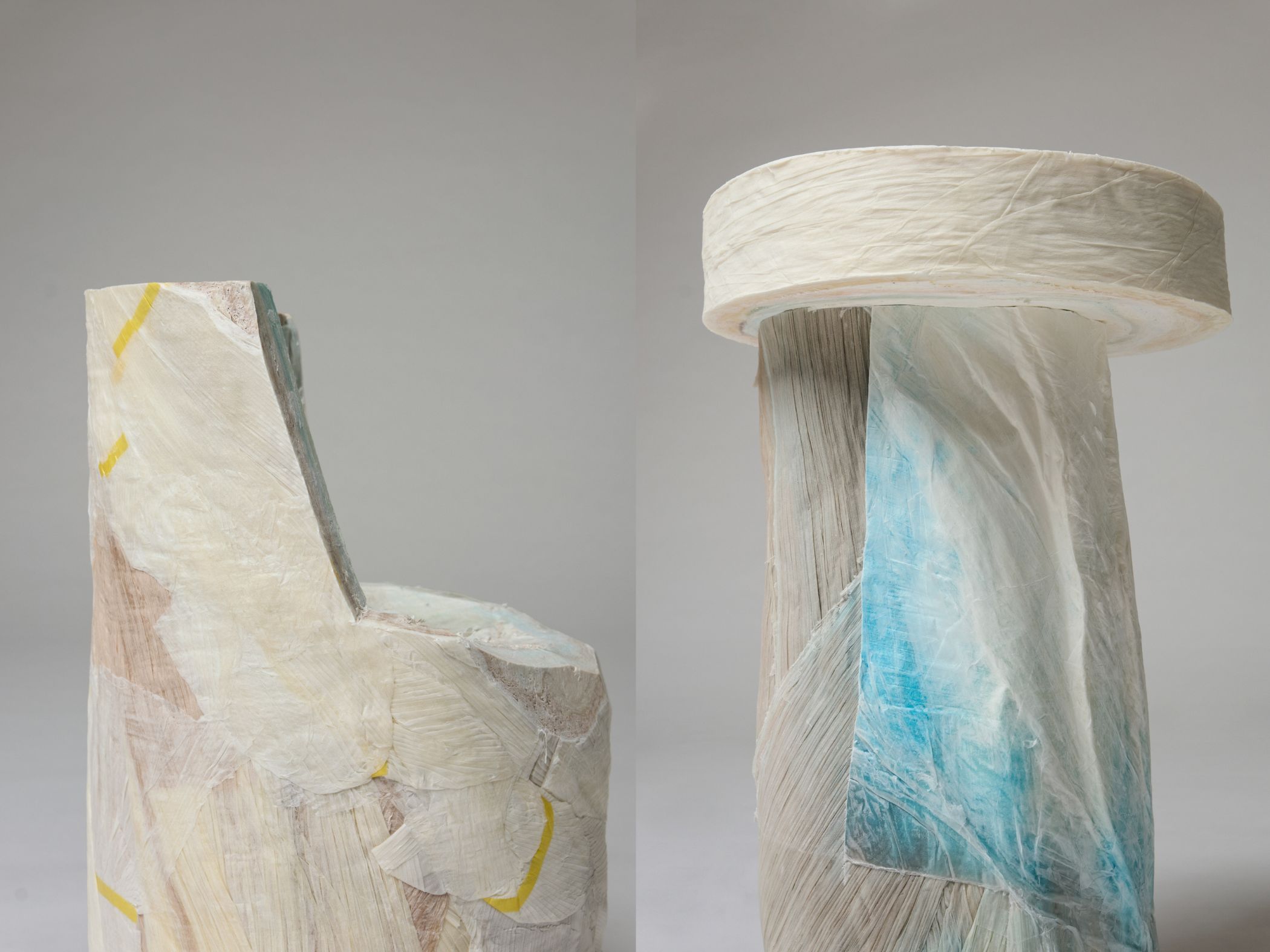 The Paper Log Shell and Core do noi that giay dap pli Ensamble Studio