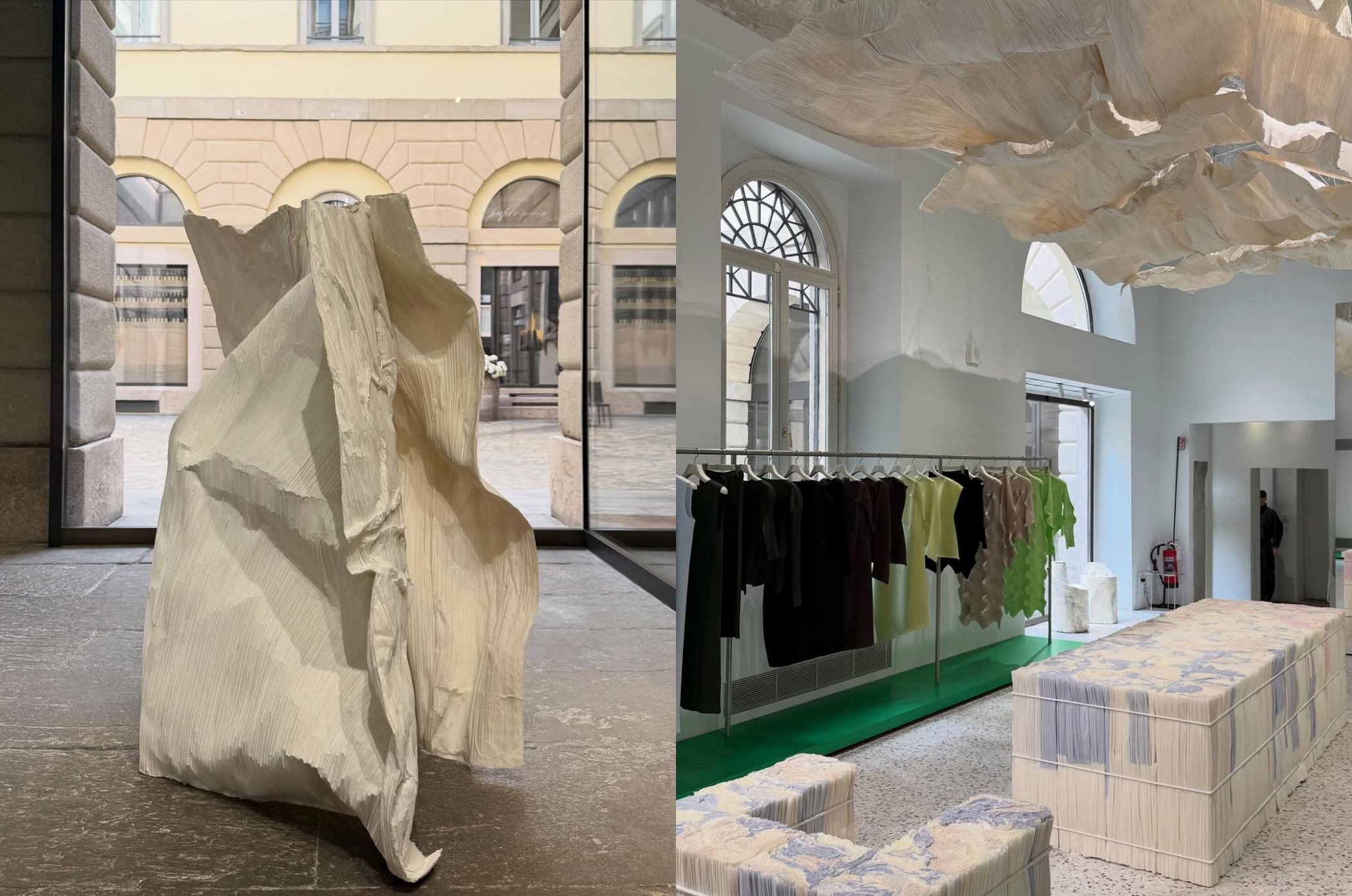 issey miyake The Paper Log Shell and Core do noi that giay dap pli Debora Mesa Molina Ensamble Studio