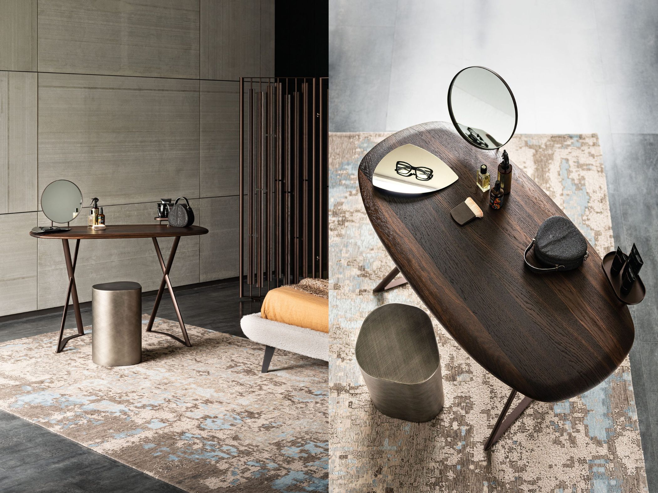 ban trang diem dressing table DUO Poltrona Frau Juliette Ligne Roset Tahiti Trousse Cattelan Italia Moments Nomon Panarea Arte Veneziana Symphony Bizzotto Italia Giulietta Casa Covre Kara Natevo