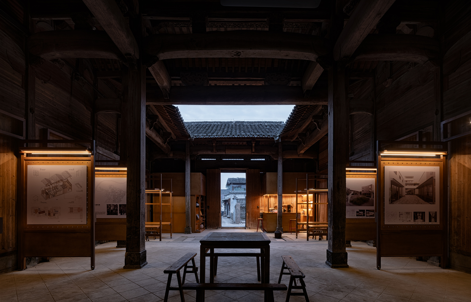 Nanping Huangshan China Atelier Guo Cheng Family Ancestral Hall village cinema