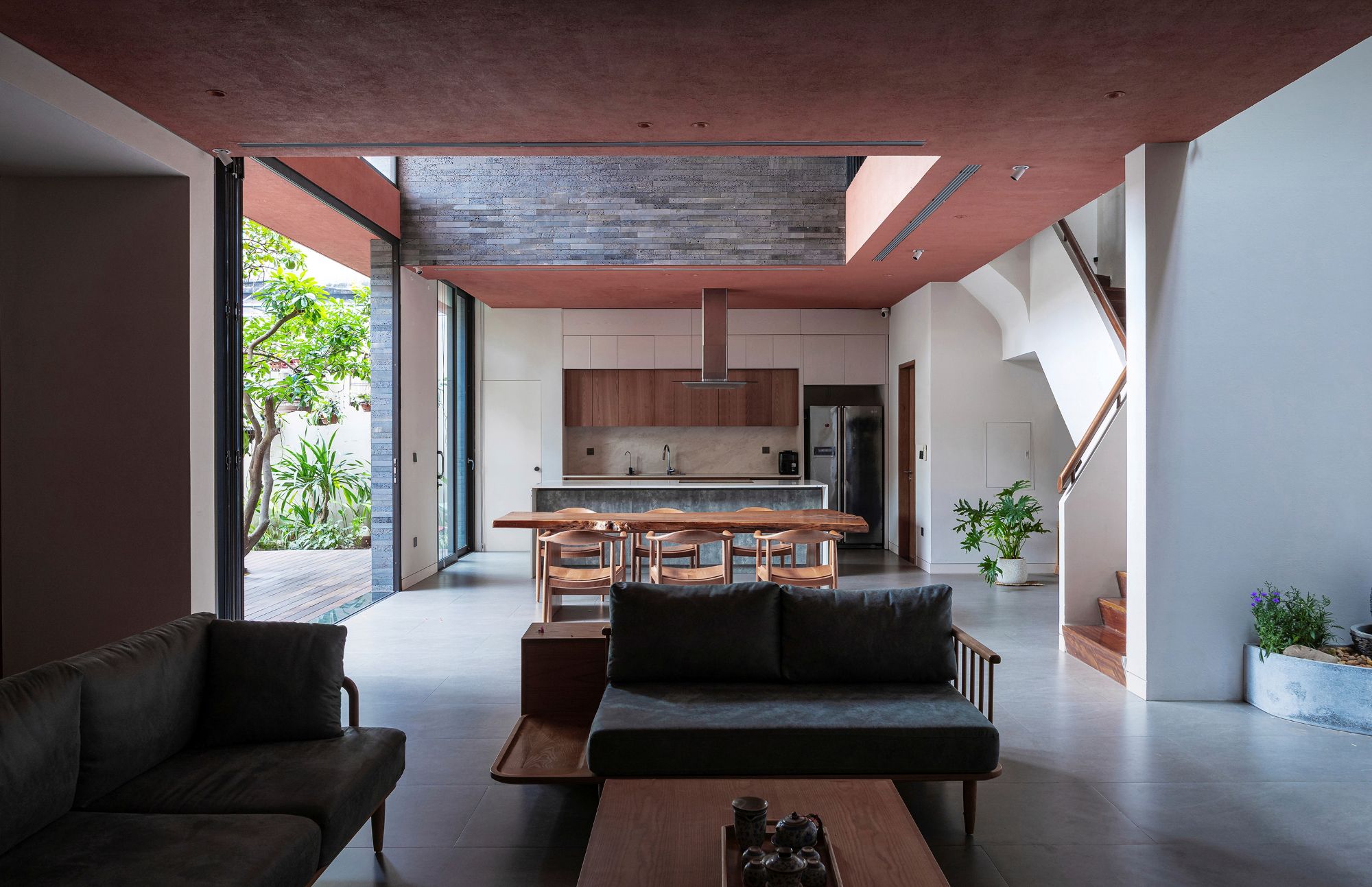 apdi architecture long bien villa kien truc ha noi phong khach noi that